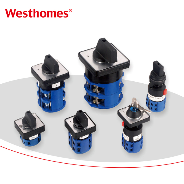 LW26 Cam Switch 2P 3P 10A 16A 25A 32A 63A 100A 250A 315A 440V Universal Rotary Changeover Switch Copper Contacts Industrial