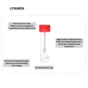 Fanen 30ml Taburete <span class=keywords><strong>Contenedores</strong></span> <span class=keywords><strong>de</strong></span> <span class=keywords><strong>muestras</strong></span> Máquina Contenedor fecal con cuchara - Product Image 4