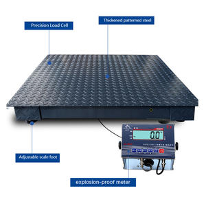 디지털 전자 무게 플랫폼 저울 플로어 스케일 웨이브리지 1000kg 2000kg 3000kg 방폭 기능 포함 - Product Image 1