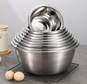 DFU0172 ชามผสมสแตนเลส 201 หลายขนาดอเนกประสงค์ พร้อมฝาปิด - Product Image 1