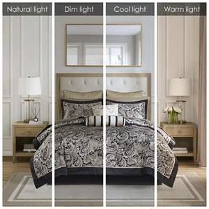 Ensemble de couette 12 pièces en coton, housse de couette imprimée, style classique, literie pour la maison toute saison - Product Image 6