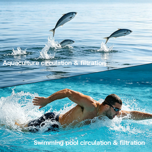 Pompes à eau <span class=keywords><strong>de</strong></span> <span class=keywords><strong>piscine</strong></span> à faible bruit WASSERMANN pour la filtration des piscines et la circulation en aquaculture marine. - Product Image 3
