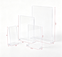 Support de table en acrylique découpé sur mesure, simple ou double face, impression UV avec base détachable, panneau de table transparent en acrylique