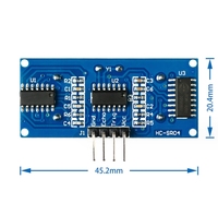 HC-SR04 de capteur à ultrasons Module émetteur et récepteur de capteur de distance de mesure à ultrasons pour Arduino/51/STM32