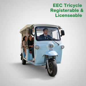 Triciclo EEC Tuk Tuk con Registro Oficial y Soporte para Matrícula para Países Europeos, 7500w de Alta Potencia - Product Image 6