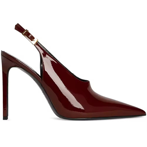 Chaussures à <span class=keywords><strong>Talon</strong></span> Haut Fines Pointues Sexy de Nouvelle Mode de Haute Qualité en Cuir Verni Noir pour Femmes - Product Image 2