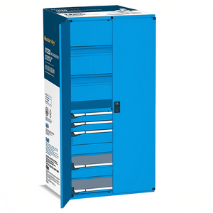 Fami Master Key Comfort <b>Drawer</b> Cabinet 1020x598x2000 Mm 3 <b>Drawers</b> <b>Tool</b> Storage Pure White Ral9010 - Product Image 3