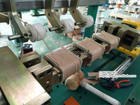 Machine d'enroulement de transformateur à fil de réacteur toroïdal à trois têtes à serrage horizontal de type table CNC automatique