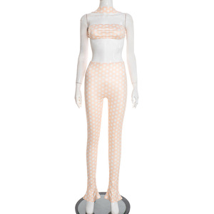 Nuovi Arrivi Primavera 2026: Completo Due Pezzi <span class=keywords><strong>Sexy</strong></span> da Donna con Stampa a Pois - Product Image 5