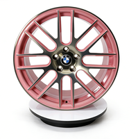 TZJX Rosa Felgen Mehrspeichen-Schmiedefelgen 5x114.3 5x112 5x120 Felgen 18 19 20 21 22 Zoll Konkave Felgen für Ford F-150 Autofelgen