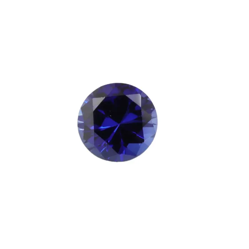 Venta al por mayor, piedra sintética, zafiro azul #34, Corindón, precio por quilate
