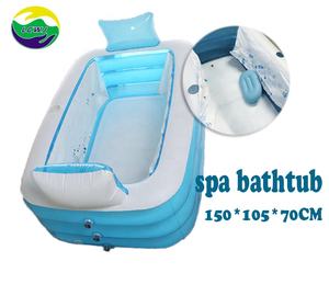 <span class=keywords><strong>Piscina</strong></span> plegable de calidad para niños y adultos, bañera inflable de plástico caliente, portátil, para spa - Product Image 4