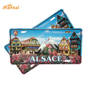 Vui 3D Số Kim Loại Tấm Nhôm, Tùy Chỉnh Dập Nổi Tin Đăng Kim Loại Giấy Phép Mảng - Product Image 2