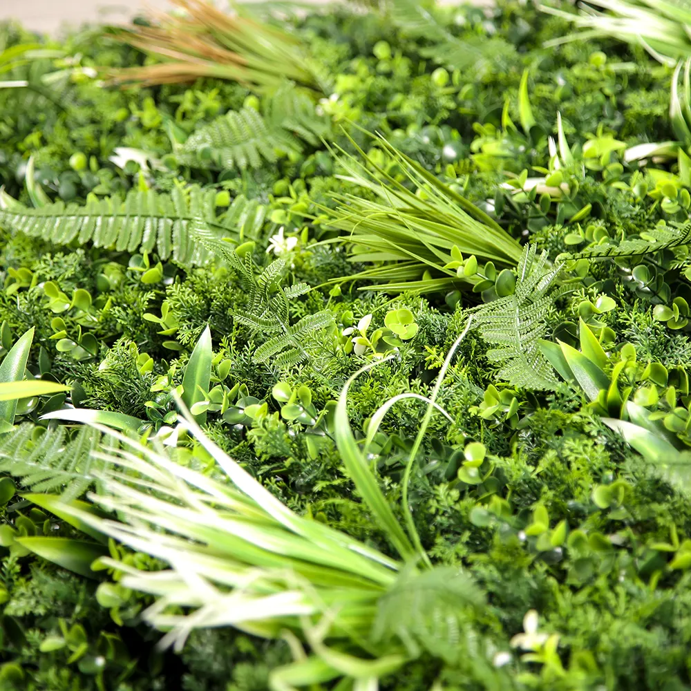 Fabbrica all'ingrosso piante ad alta simulazione artificiale verticale verde parete vegetale per la decorazione