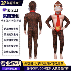 Disfraz de Donkey Kong para niños, traje de Halloween, talla infantil para niño - Product Image 4