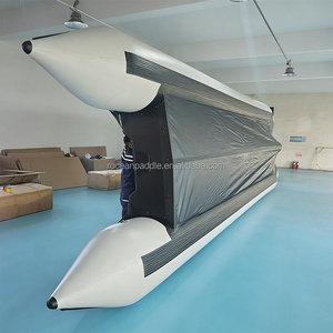 Bote Inflable de PVC de 2m a <span class=keywords><strong>8m</strong></span> de Largo con Piso de Madera Contrachapada en Color Gris Claro - Product Image 6