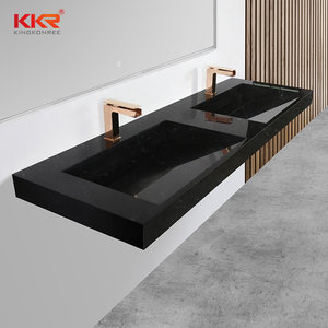 Đôi Tàu Rửa Lưu Vực Bồn Rửa Rắn Gỗ Sơn Miễn Phí Treo Thông Minh Gương Tủ Thiết Kế Sang Trọng Tường Treo Phòng Tắm Vanity - Product Image 5