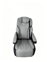 Siège de voiture haut de gamme pour entreprise avec repose-jambes électrique et appuie-tête, accessoires intérieurs universels de luxe pour fourgonnette, siège de modification automobile