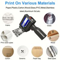 Fabricante de Impresoras Portátiles, Impresora de Inyección de Tinta de Alto Volumen con Pantalla Táctil de 4.3 Pulgadas y 600Dpi para Bolsas de Plástico