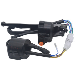 Interrupteur de guidon de tricycle électrique en alliage, commande de clignotants avec bouton combiné pour klaxon et feux - Product Image 2