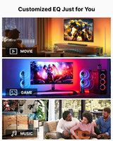  Barra de Sonido 2 en 1 con Dolby Atmos 4.1 Canales, Bluetooth 5.3 para TV con Subwoofer, 280W, 3 Modos de Ecualización, Cine en Casa