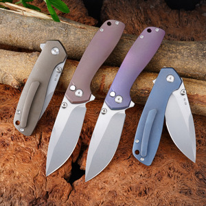 Dao gấp GT-T0072-1 2026, lưỡi dao VG-10, hợp kim titan mới, xử lý bằng phương pháp đá hóa, có vòng bi gốm - Product Image 2