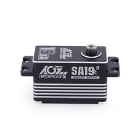 Dissipateur thermique mijia AGFRC SA19, boitier court de 19KG 0,073sec HV, vitesse rapide, sans balais, WP intelligent, Servo pour bateau, voiture RC