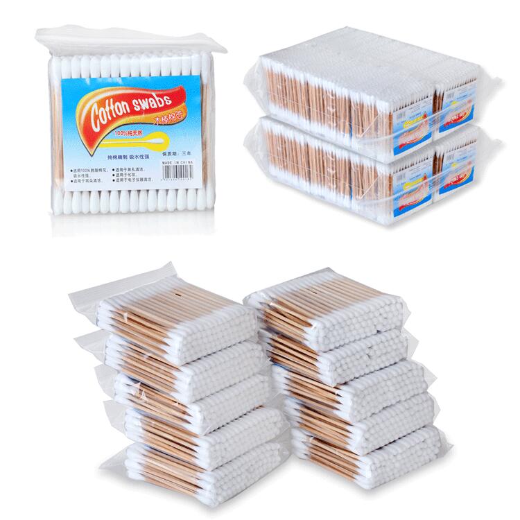 Горячая Распродажа 2022, высококачественные двусторонние ватные палочки для чистки ушей