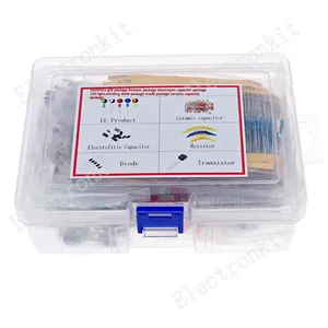 Bảy Thành phần phổ biến Kit điện trở tụ điện Transistor Diode hỗn hợp Tự Làm sửa chữa thí nghiệm linh kiện điện tử Sản xuất tại Trung Quốc - Product Image 1