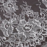 Tissu en dentelle française de haute qualité, motif floral élégant pour vêtements de mariage