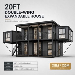 Casa Prefabricada Expandible de 20 pies con Dos Alas y Doble Capa, Villa Modular de Lujo para Jardín, ADU y Apartamento Pequeño - Product Image 4