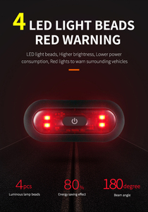 Hot Sale Smart goor Motorrad helm LED-Licht mit IP65 wasserdicht <span class=keywords><strong>3</strong></span> Modi & 8 Stunden Laufzeit für Nacht warnung - Product Image 5