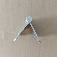 Charnières de porte les plus vendues, adaptées aux portes intérieures et aux meubles, charnières de fenêtre de placard en nickel brossé à angle arrondi de 1/4 po