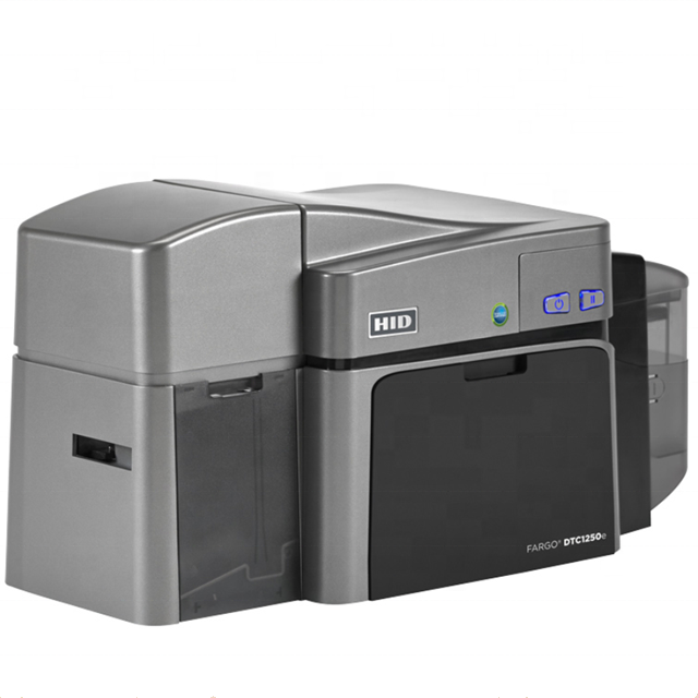 HidFargo DTC1250e Dual Sided 300dpi Plastic ID Card Printer Compatible with HidFargo 45500 Ribbon in Stock