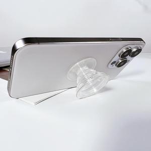 Support de téléphone étanche en PC transparent en forme de cœur avec logo personnalisé, rotation à 360 degrés pour iPhone et Android - Product Image 3