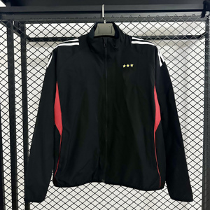 2526 Chelsea Paris Betis Vintage longue fermeture éclair antibactérien col en v hiver Football veste manteau <span class=keywords><strong>ensemble</strong></span> 100% Polyester coupe automatisée - Product Image 3