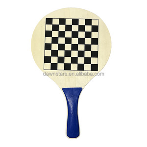 Logo personnalisé en bois jeu d'échecs extérieur raquettes de Tennis de plage imprimé promotionnel personnalisé Salecheckerboard jeu d'échecs - Product Image 2