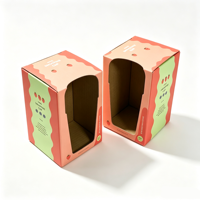 Boîtes d'emballage personnalisées en carton ondulé pour tasses parent-enfant, bouteilles à boire en silicone, tasses à café, mugs avec fenêtre transparente