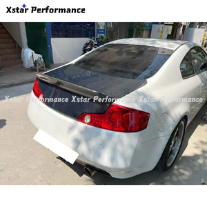 Baule posteriore in fibra di carbonio stile coda d'anatra per cofano del <span class=keywords><strong>bagagliaio</strong></span> Infiniti G35 coupé - Product Image 2