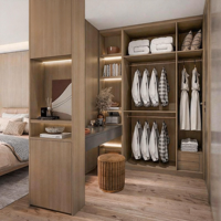 Ensemble complet de meubles de chambre haut de gamme sur mesure : Armoire, commode, coiffeuse, miroir, table de chevet, rangement et décoration pour la maison