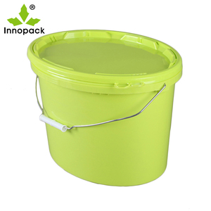 Seau en plastique blanc épais de haute qualité de <span class=keywords><strong>10</strong></span> <span class=keywords><strong>L</strong></span>, seau à peinture, récipient alimentaire avec couvercle et poignée - Product Image 5