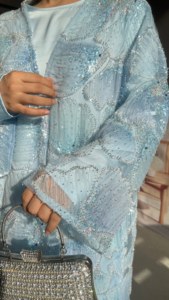 <span class=keywords><strong>Moda</strong></span> Modesta Kimono Ricamato con Perline Cardigan Aperto Abaya Femminile Musulmana Nuova <span class=keywords><strong>Moda</strong></span> MSL883 - Product Image 4