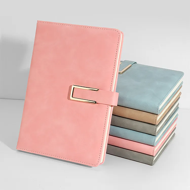 School Supplies Magnetic Luxury Soft Moleskine Leather Notebook Souvenir Plain Agendas Journal Custom Planners