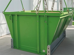 2-10cubic sân thép công nghiệp chất thải từ chối container di động phế liệu kim loại rác dumpster ngoài trời móc nâng container bỏ qua <span class=keywords><strong>bin</strong></span> - Product Image 6