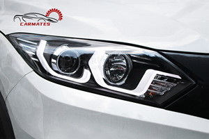 CARMATES, superventas, montaje de faros LED DRL, lámparas delanteras, luz de cabeza de señal de giro para <span class=keywords><strong>Honda</strong></span> 2014 <span class=keywords><strong>HRV</strong></span> HR V Vezel 2018- - Product Image 3