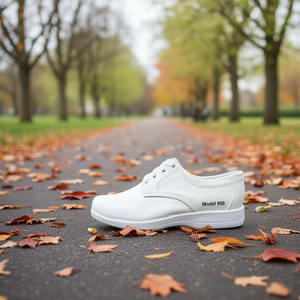 Scarpe da Passeggio Casual da Donna Angelina Modello 950, Punta Rotonda, Allacciatura, Leggere, Bianche - Product Image 2