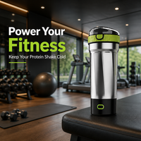 Bouteille shaker électrique en acier inoxydable 304, tasse auto-mélangeuse isolée sous vide, rechargeable par USB, mélangeur de protéines pour la maison et l'extérieur