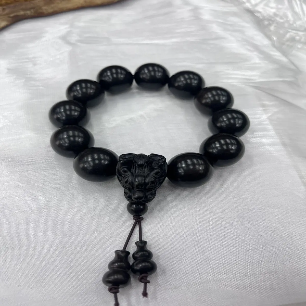 Bracelet 19mm naturel mat noir ébène bijoux Accessoires Perle Bracelet perle accessoires