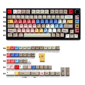 Teclas con Diseño BKRE en Varios Idiomas (US/JP/KR/RU/DE/<span class=keywords><strong>ES</strong></span>/FR/AR), Perfil Cherry, Sublimación de Tinta PBT para Teclados Mecánicos de 61/68/87/104/108 Teclas - Product Image 2