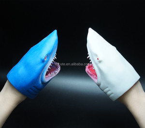Juguete de Goma Suave TPR Realista para Niños, Figura de Acción de Animales Marinos, Marioneta de Mano de Tiburón Flexible, Popular - Product Image 4
